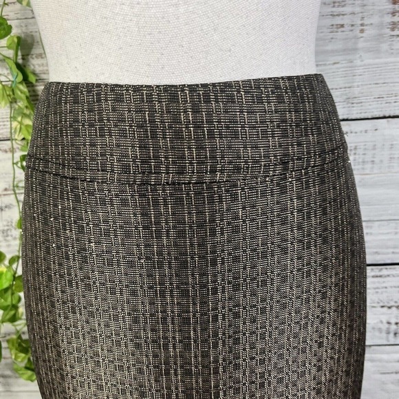 Jones Studio Skirt size 8 Gold Copper Tweed Pencil Knee Career Professional Slim - Picture 4 of 10